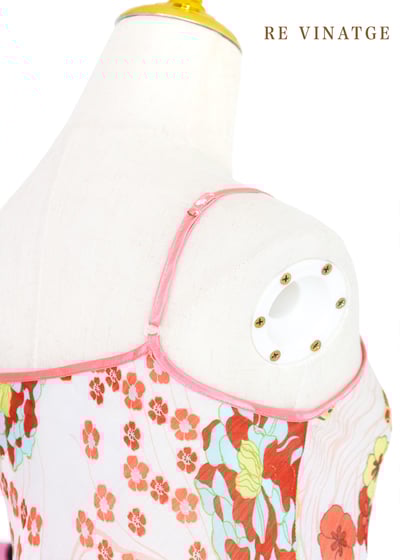 粉紅小花系肩帶背心11