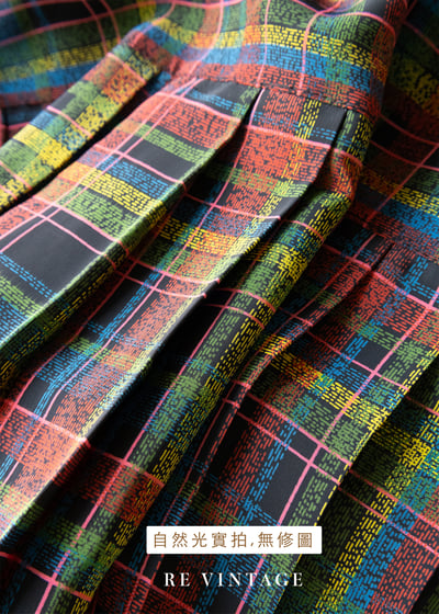 格紋心跳格紋百褶裙裙（27-32"）10