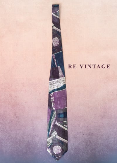 紫夜讀白幾何色塊主義領帶2