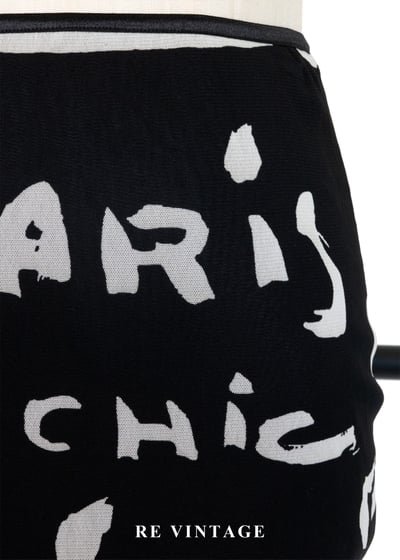 塗鴉夜行黑網紗美人魚長裙（20-25"）5