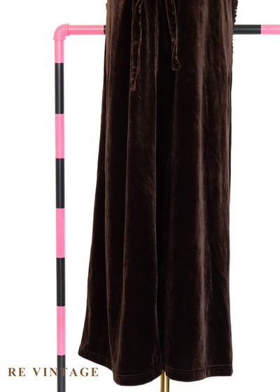 香港製 - 泰迪熊熊深棕毛絨大口袋連身長洋裝12