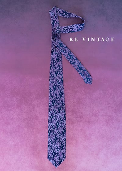 深海裡的紫色流雲蟲佩斯利領帶5