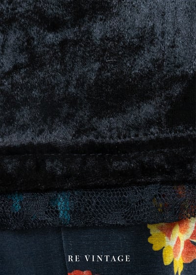 墨 - 三色蕾絲絨布細肩背心10