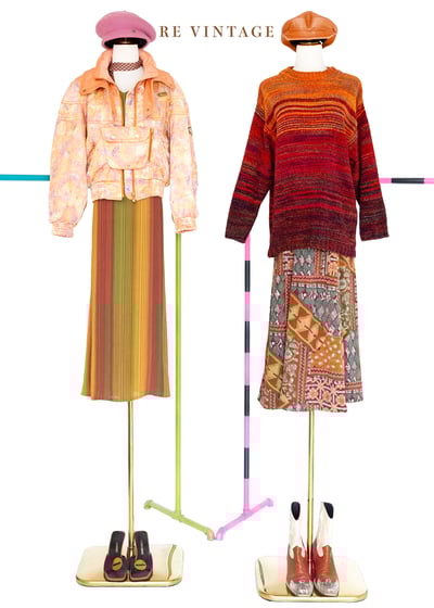 Bohemian 完美拼貼印花長裙（26-27"）2