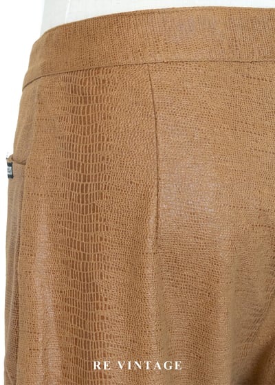 曠野的餘暉仿蛇紋壓紋長褲（~26"）10