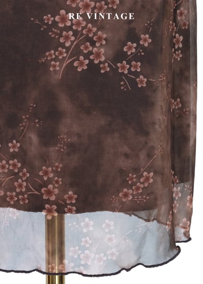 荒原上的落櫻鄉村渲染碎花洋裝6