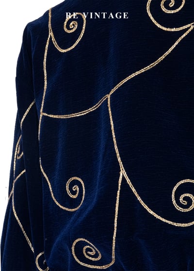 金線旋舞短版絨布外套18