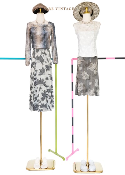 淺灰白月下竹影優雅背心2