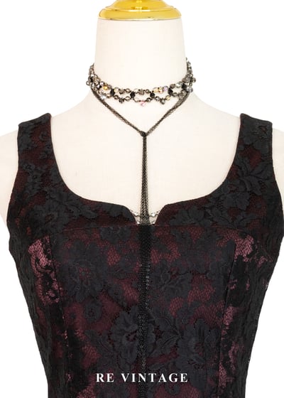 暗夜玫瑰蕾絲短版背心3