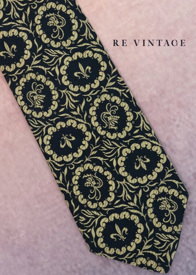 奶棕黑宮廷圖騰領帶3