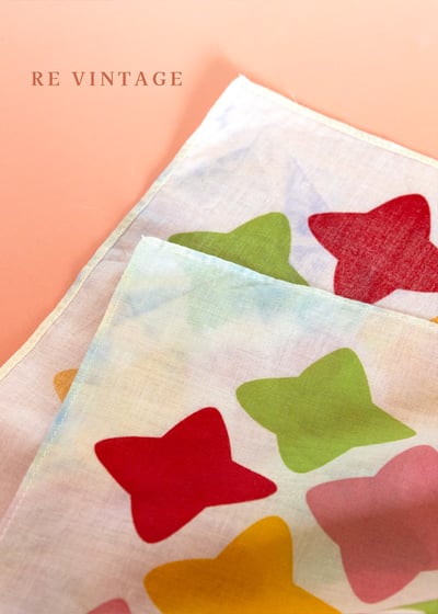 星星糖果棉質絲巾14