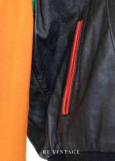 Homerun帥氣の皮革背心 （羊皮）6