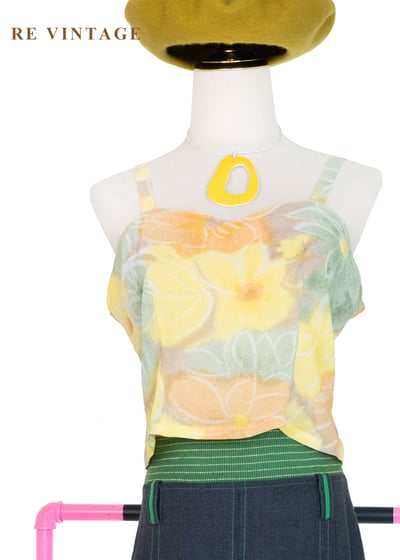 夏日午後印象派花朵背心1