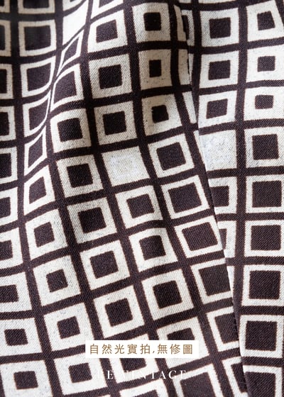 摩登復古迷宮格紋長褲（28"）15