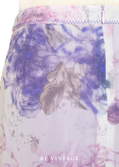 粉紫夢境模糊花卉美裙（27"）10