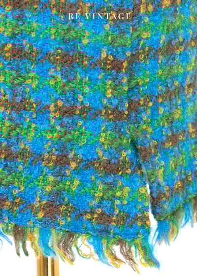 天空與草地交織的毛料短裙（26"）6