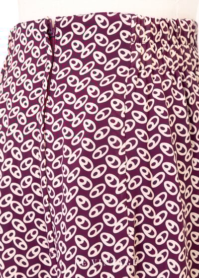 Beet red 小眼睛夏日高腰寬版褲（26-28"）9