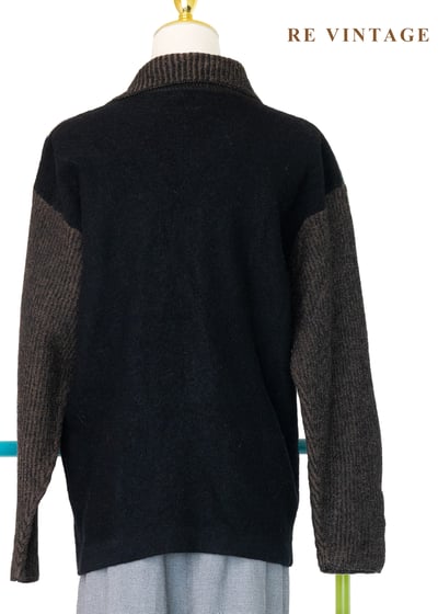 拼貼夢境撞色刺繡針織毛線外套12