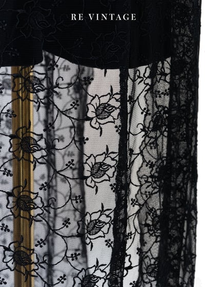 Black Flowers 神秘黑蕾絲長版背心16