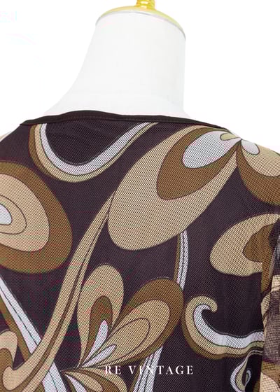 日本製 - 普普印花網紗小蝴蝶袖上衣13