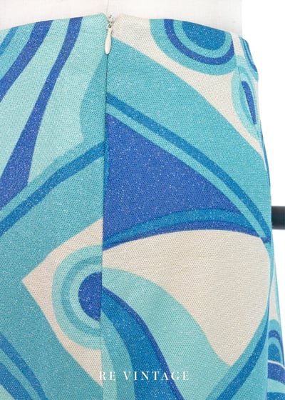 自由流動海洋波紋及膝美裙（26"）8