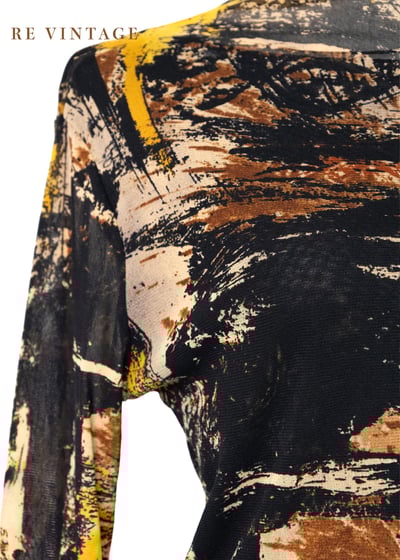 Abstract Brush work 長袖上衣11