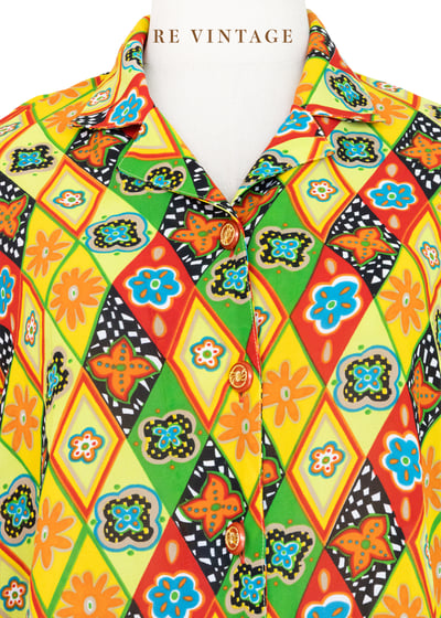 嘉年華夏日拼圖短版上衣2