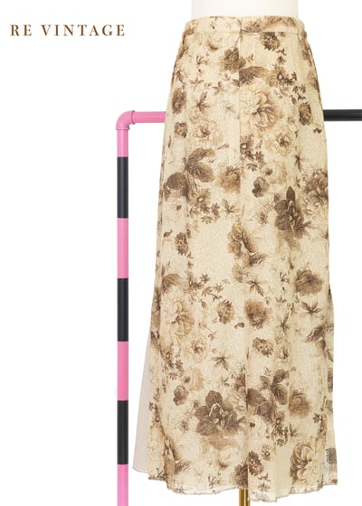 套裝長裙 - 棕影花語舊夢長裙（27-30"）8