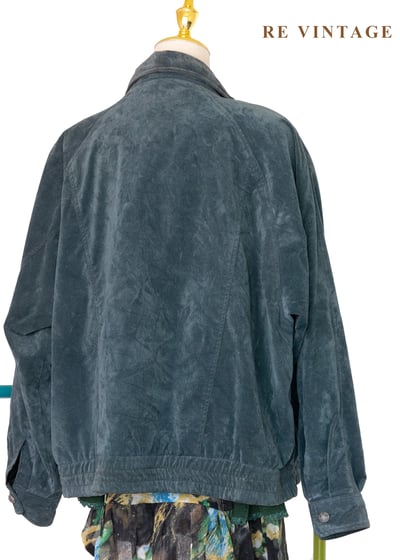 復古孔雀綠工裝夾克外套12