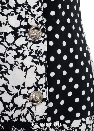 黑白故事拼圖 Patchwork 連身褲6