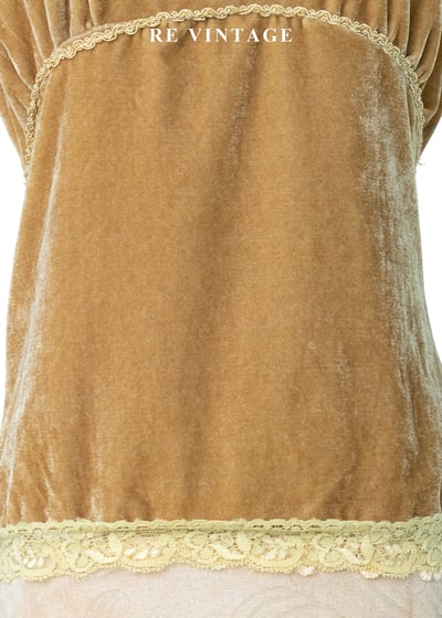 流金夢境 - 浪漫蕾絲花邊絨布小背心8