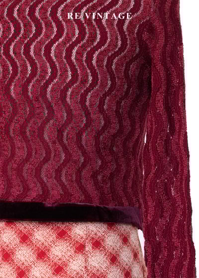 Retro Pulse 復古波紋心跳短版上衣11