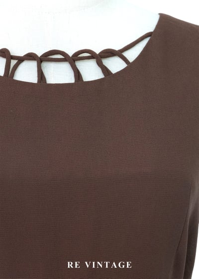 塞納河畔漫步 - 鏤空碎花長洋裝7