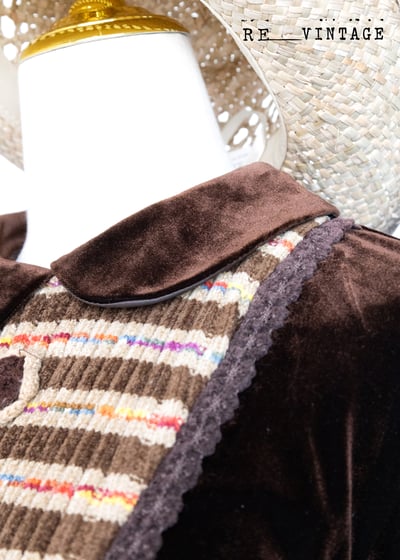 彩虹巧克力工廠絨布長洋裝8