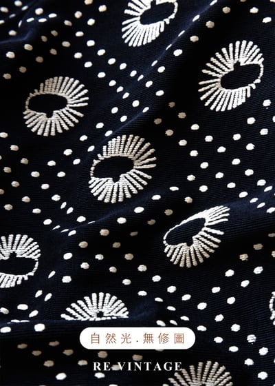 奶黃孔雀眼波點長裙（26-30"）11