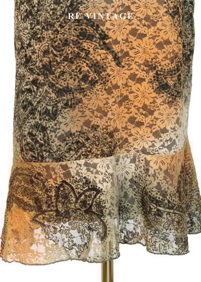 Moss 橘光蕾絲中長裙（28-31"）4