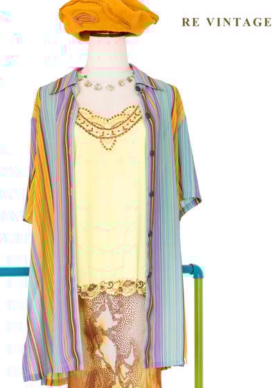 嘉年華條紋短袖襯衫7