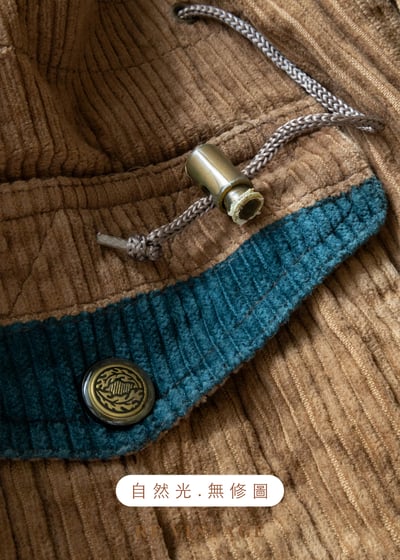 Tobacco Brown 燈芯絨綠拼接夾克外套19