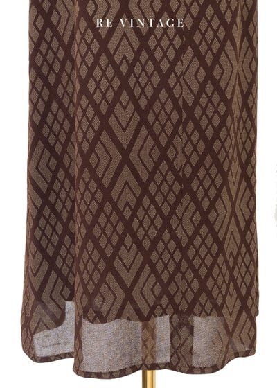 Milk Choco 菱格紋長裙（25.5"）8