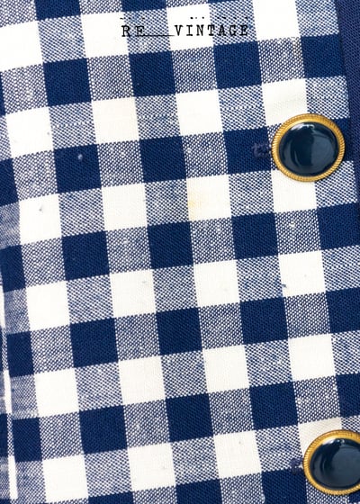 『法國寶物』法式深藍格西裝外套11