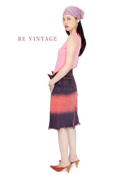 Red Light Dim Night 牛仔裙（28"）3