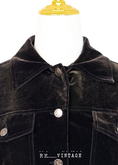 黑巧克力水蜜桃手感夾克外套4