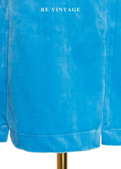 寶石水藍絨布短裙（24"）4