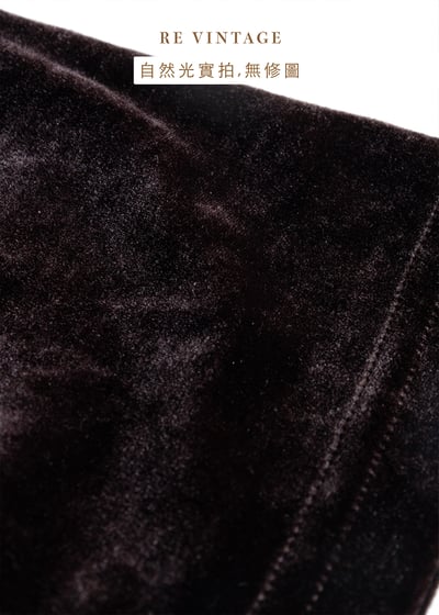 氣質單品 - 深咖啡色質感絨布貼身長洋裝11