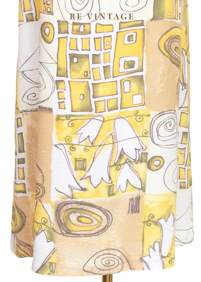 抽像城市對話藝術感長裙（25.5"）10