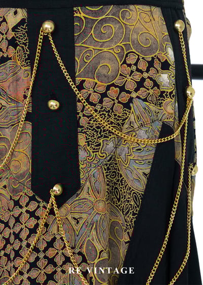 巴洛克公爵夫人鎖鏈拼接長裙（23-28"）5