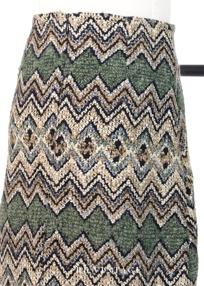山間美景毛呢及膝裙（24.5"）6