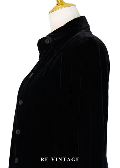 質感單品 - 優雅修身黑絨洋裝/長版罩衫9