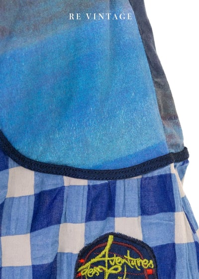 『歐洲寶物 』銀球拼接格紋可愛洋裝4