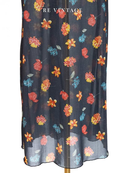 鮮明奪目繁花長裙（28"）4